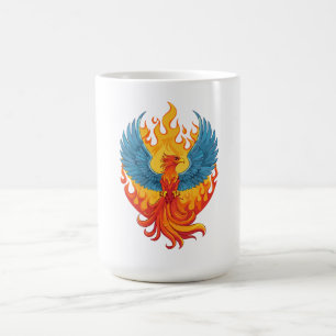 Mug Oiseau de feu mythologique fantastique lumineux