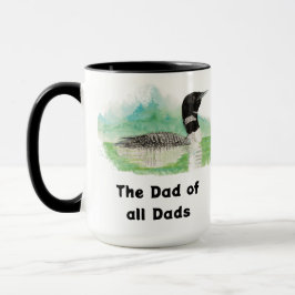 Mug Oiseau de Loon commun d'Art sauvage Papa de tous l
