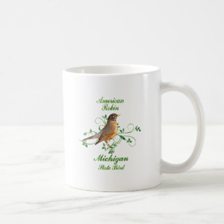 Mug Oiseau d'État du Michigan de Robin