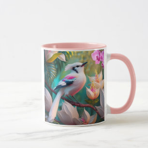 Mug Oiseau d'Imaginaire tacheté blanc crêpé