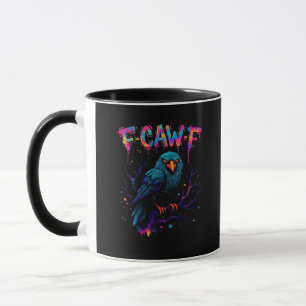 Mug Oiseau drôle corbeau corneille pun blague dicton