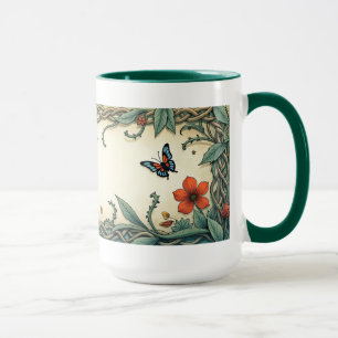 Mug Oiseau et papillon