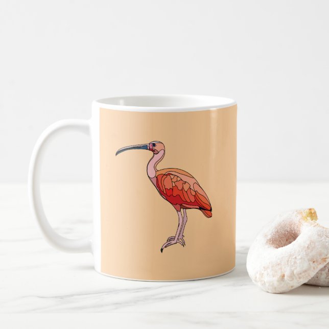Mug Oiseau Ibis Scarlet (Avec donut)