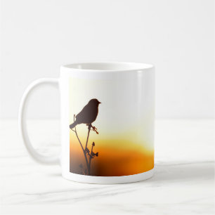 Mug Oiseau noir à ailes rouges 11oz
