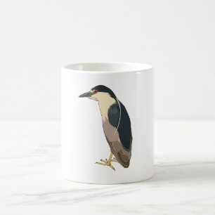Mug oiseau Noir-couronné de héron de nuit
