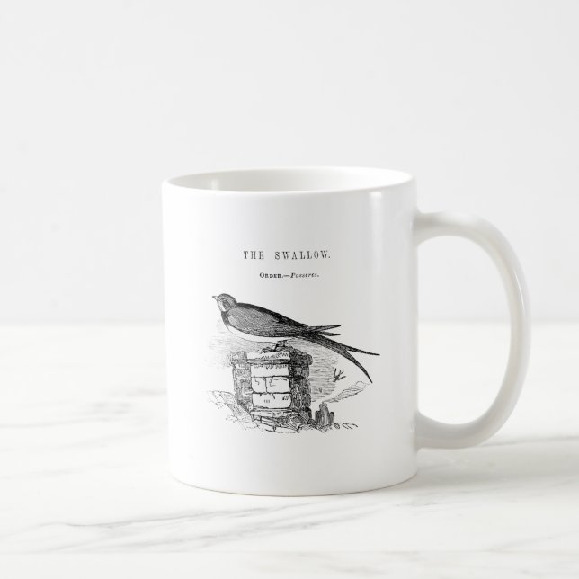 Mug oiseau vintage (Droite)