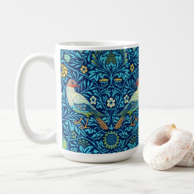 Mug Oiseaux bleus William Morris (Avec donut)