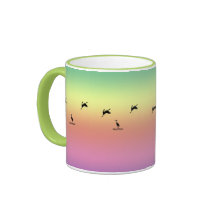 Mug - Oiseaux côtiers au lever du soleil