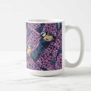 Mug Oiseaux dans le jardin violet lilas