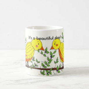 Mug Oiseaux dans les cimes des arbres