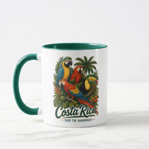 Mug Oiseaux de la Forêt Tropicale du Costa Rica