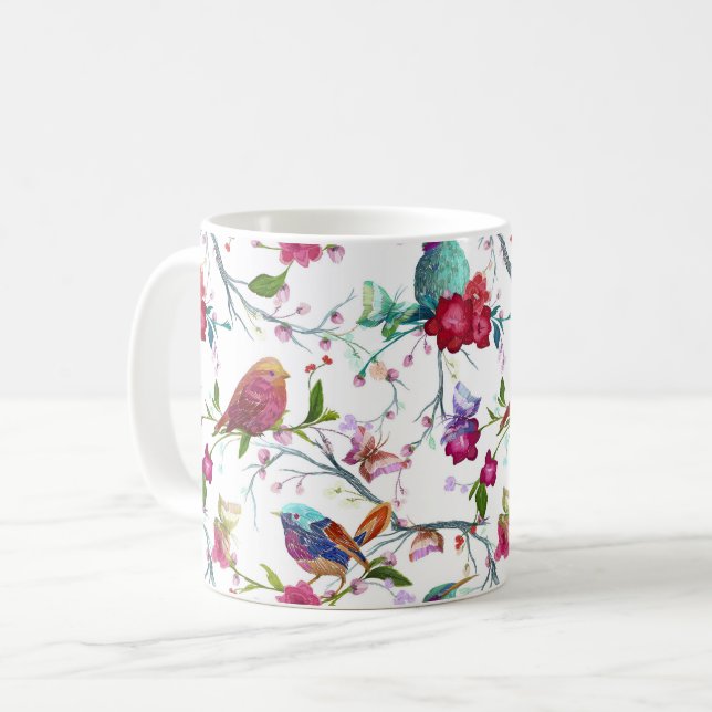 Mug Oiseaux de printemps (Devant gauche)