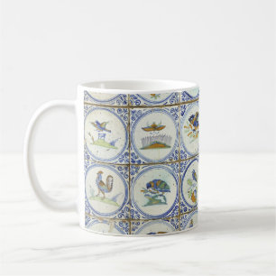 Mug Oiseaux en bleu coloré Delft