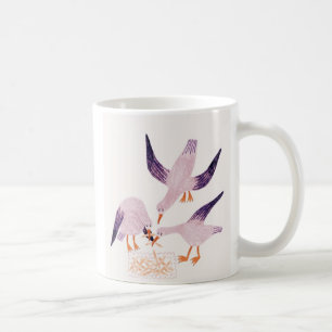 Mug Oiseaux Gentils Se Rassemblant – Scène de Nature F