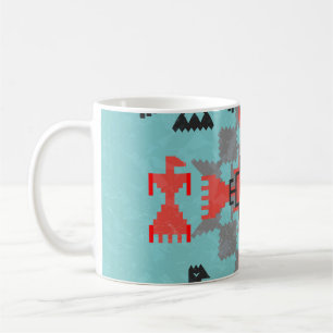 Mug Oiseaux Navajo, Vintages tribaux ethniques.