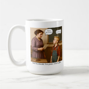 Mug Old MacDonald, élève de première année, échoue en
