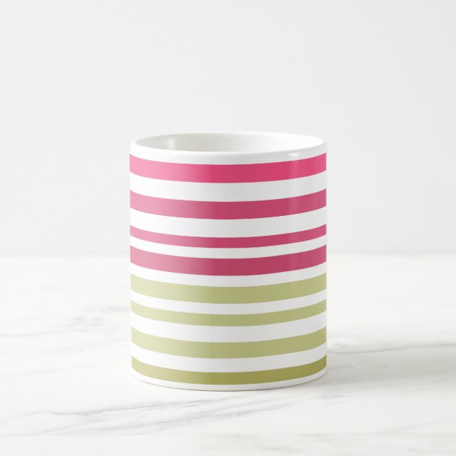 Mug olive rose rayée  (Centre)