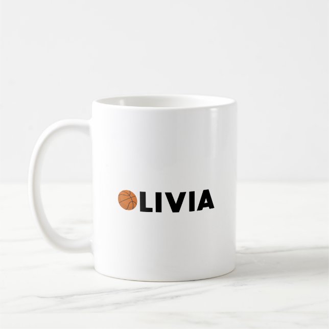 Mug Olivia Basketball (Gauche)