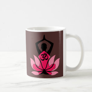 Mug OM Namaste Spirituelle Lotus Fleur Yoga en Ombre