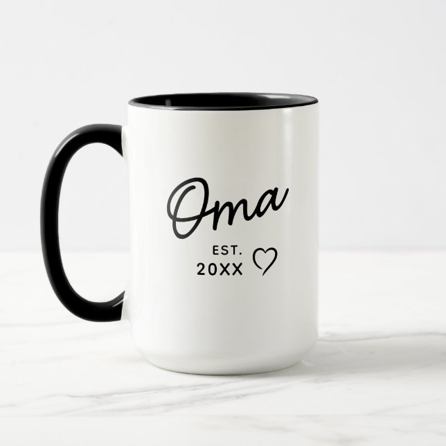 Mug Oma Est Year  First Grandchild Pregnancy Reveal (Gauche)