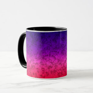 Mug Ombre bleu-rouge