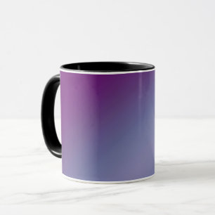 Mug Ombre clair de lune violet et bleu