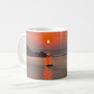 Mug Omis Croatie coucher de soleil Orange Sky