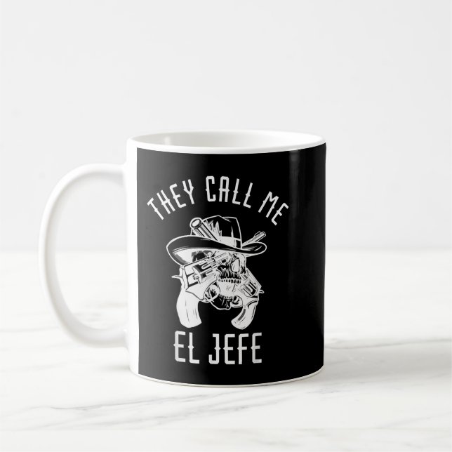 Mug On M'Appelle El Jefe Chef Mexicaine Mexico Sher (Gauche)