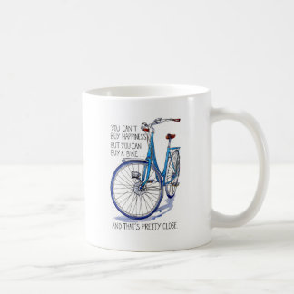 Mug On ne peut pas acheter le bonheur, vélo bleu