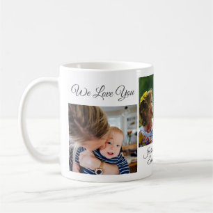 Mug On t'aime grand-mère   5 Collage photo