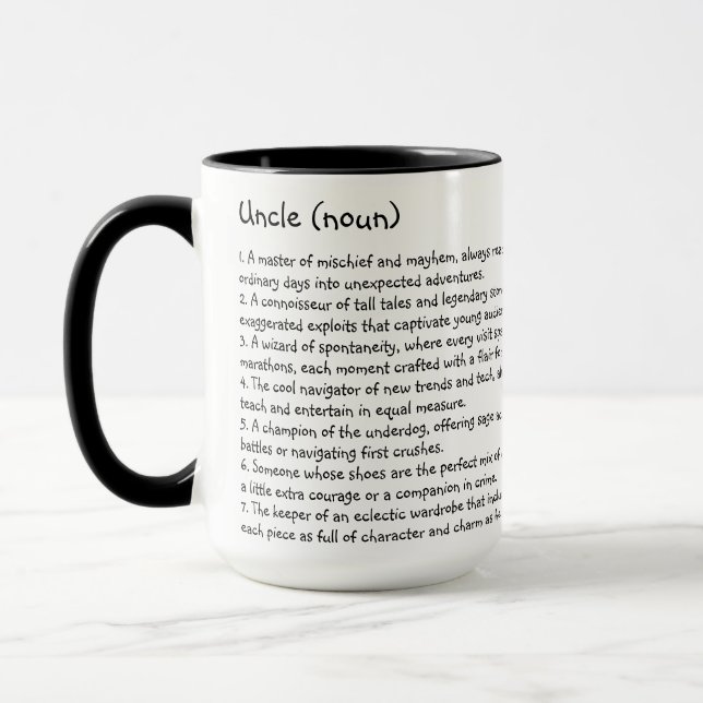 Mug Oncle Musique personnalisée (Gauche)