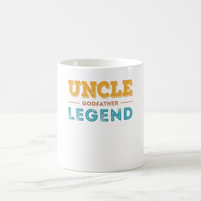 Mug Oncle Parrain Légende baptême chrétien (Centre)