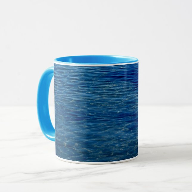 Mug Ondes océaniques simples (Devant gauche)
