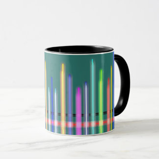 Mug ondes sonores colorées