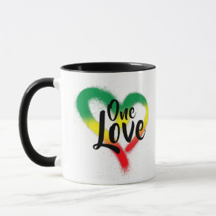 Mug One Love One Heart Reggae Vibes