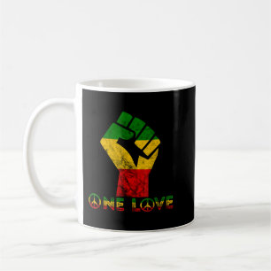 Mug One Love Reggae Fist Rasta Reggae Music Jamaïque R