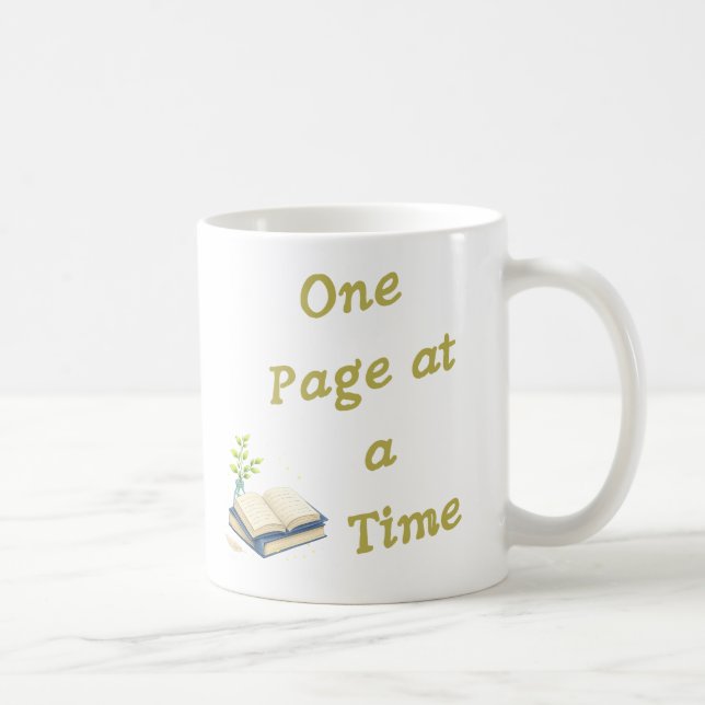 Mug One Page at a Time – Mindful Reading Design (Droite)