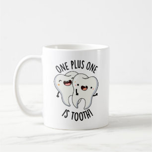 Mug One Plus One Est Drôle Dentaire Dentelle Pun