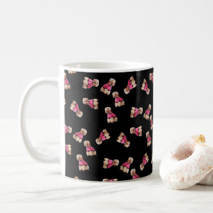 Mug Oodles of Poodles (Rose on Black)