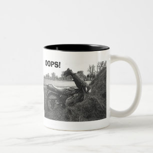 MUG "OOPS!-FUNNY FAKE MOTORBIKE ACCIDENT"
