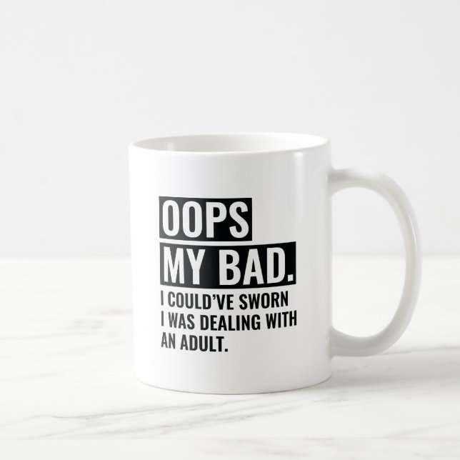 Mug OOPS Mon Mauvais (Droite)