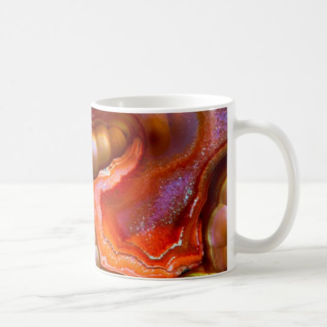 Mug Opale de feu iridescente rouge (Droite)