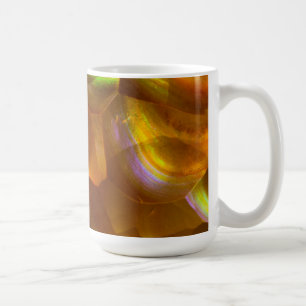 Mug Opale de feu orange iridescente