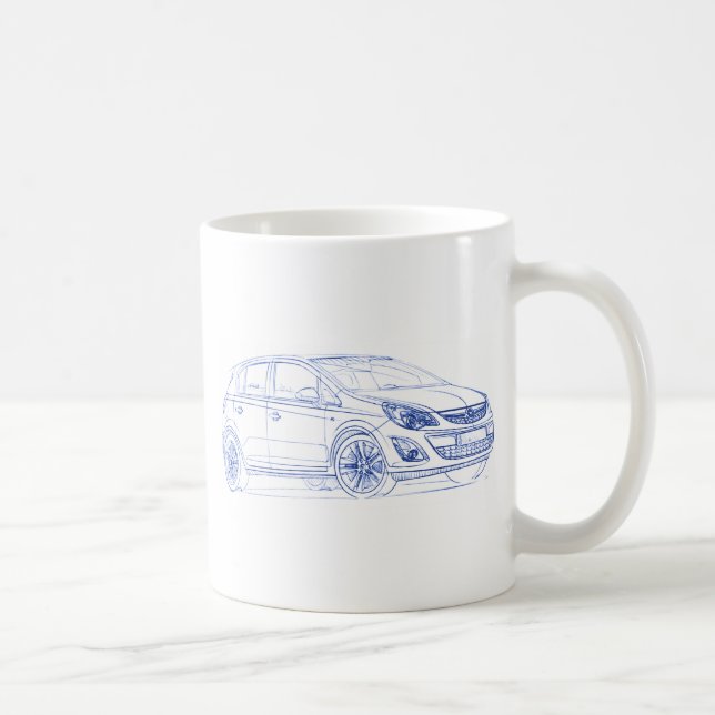 Mug Opel Corsa 2011 (Droite)