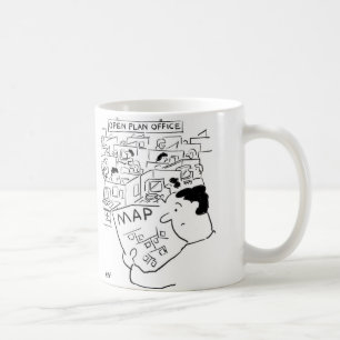 Mug Open Plan Office - L'homme a besoin d'une carte
