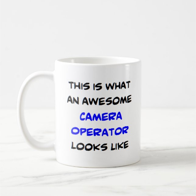 Mug opérateur de caméra, génial (Gauche)
