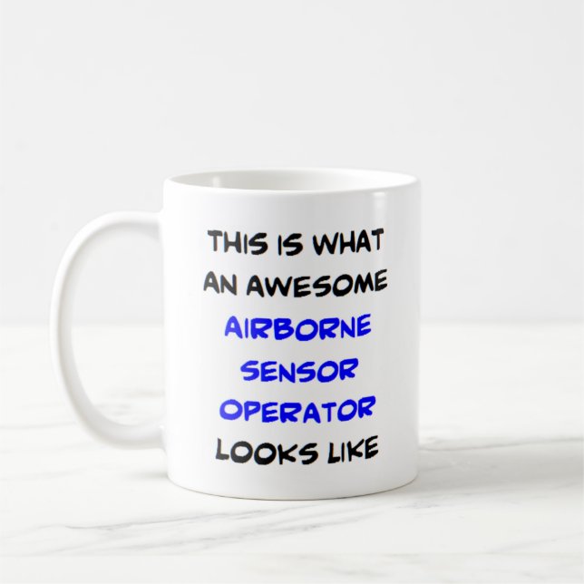 Mug opérateur de capteur aéroporté, génial (Gauche)