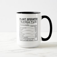 Opérateur de centrale amusant Faits nutritionnels 