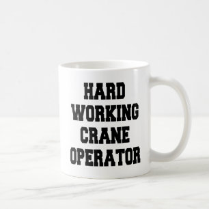 Mug Opérateur de grue travailleur acharné