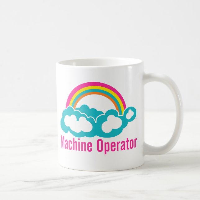 Mug Opérateur de machine arc-en-ciel Cloud (Droite)